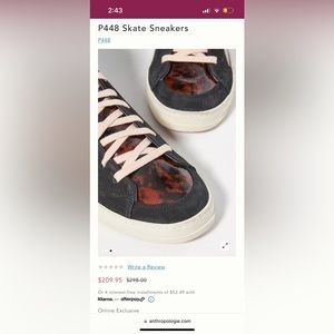 P448 Skate Sneaker size 38